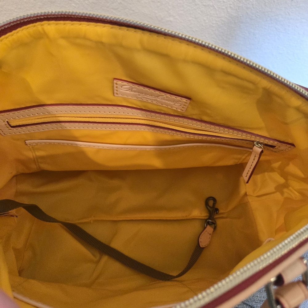 Dooney & Bourke Patent Floral Satchel Crossbody In Rose Garden - Picture 14 of 16